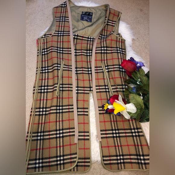 🌺VINTAGE burberry trench coat with removable zippered lining /vest 🌺 - Picture 14 of 16